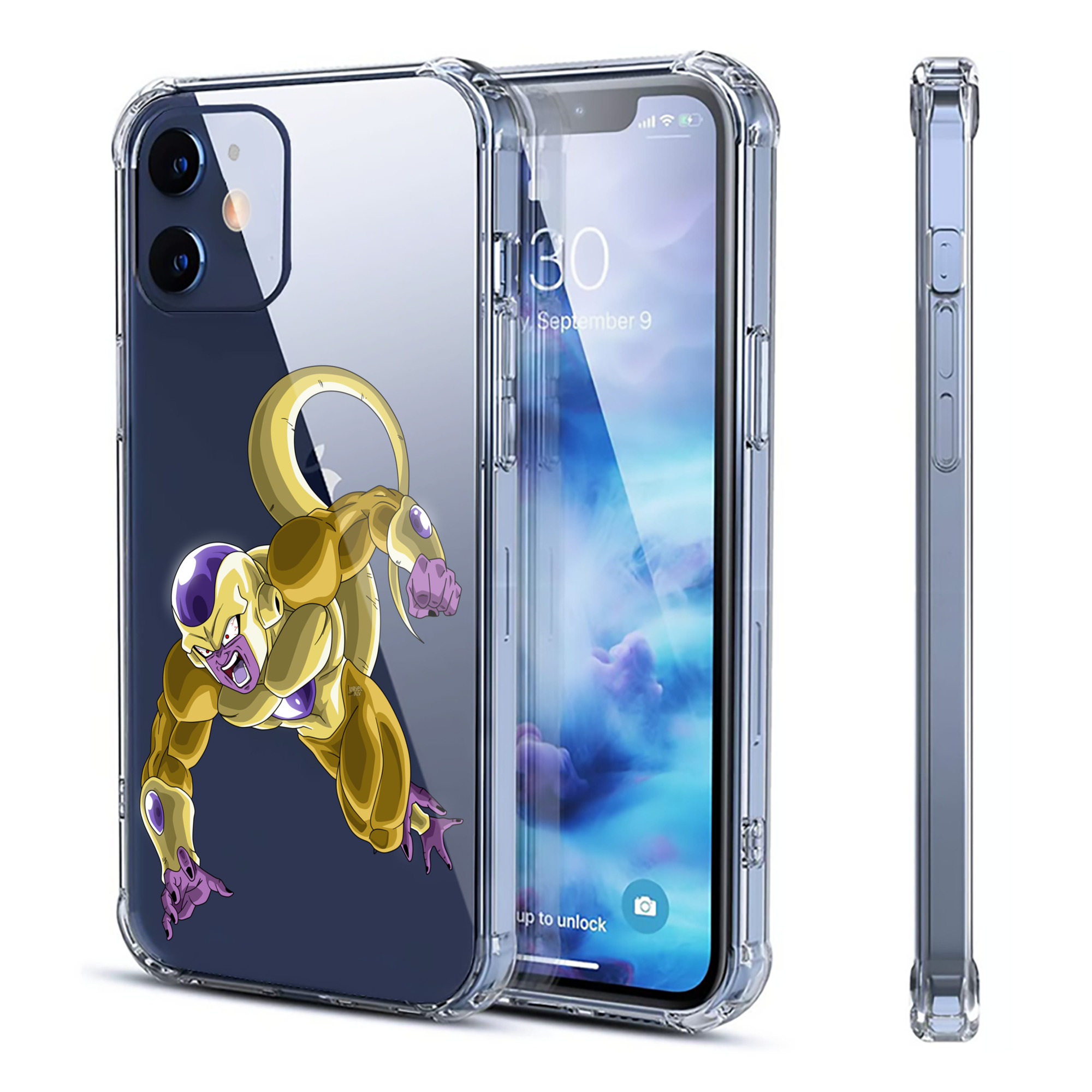 （画像用） ドラゴンボール フリーザ DRAGON BALL Frieza 【iPhone 12シリーズ対応】透明スマホケース（クリアソフトケース）